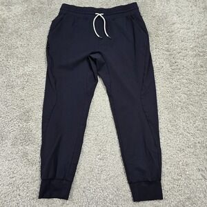 BYLT Mens Stretch Jogger Pants Size L Navy Blue Athleisure Travel Comfort Casual